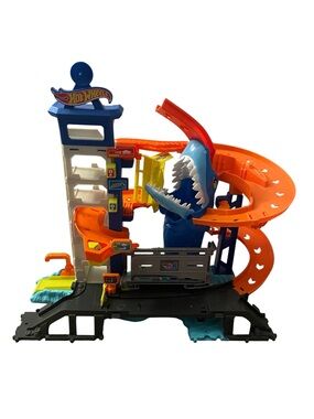 Hot wheels Shark Attack Raceway Playset - hot wheels city compatible